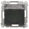 Kontakt-Simon Hermetic vieno lizdo lizdas SIMON54 be 16A IP44 antracito - DGZ1BUZ.01/48A