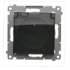 Kontakt-Simon Socket SIMON54 hermetiškas 1 kryptis be 16A IP44 antracito - DGZ1BZ.01/48A