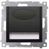 Kontakt-Simon Simon 54 LED šviestuvas 230V AC 1,1 W šilta balta 3100 K matinė juoda DOS.01/49