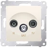 Kontakt-Simon SIMON54 RTV / SAT antenA lizdas kremas leidimas - DASP.01 / 41