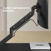 ONKRON G130-B Pasukamas ir pakreipiamas stalo laikiklis 17–57 colių monitoriams, maks. 27 kg, su rotacija, juodas
