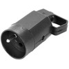 Lizdas 315-05 su įžeminimo kilpa 2P+Z 16A 250V IP20 Juodas VIPLAST 315-05