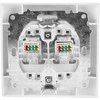 Dvigubas kompiuterio lizdas VCX LC 41 baltas