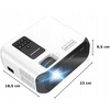 Mini projektorius Zenwire E500s su WiFi, Full HD, 7500lm