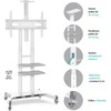 Laikiklis Mobilus TV stovas 50"-83" iki 90 kg ONKRON TS1881 Baltas