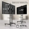Laikiklis ONKRON TS1891-B Mobile tilting stand for TVs 50‘-90’, max. 100 kg, juodas