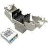 Solarix Samořezný Keystone CAT6A STP SXKJ-10G-STP-RAL-SA, RAL FIT modulis, GROUND LOCK, komponento lygis 4PPoE