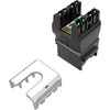 Modulis Keystone szybkozaciskowy narzędziowy SOLARIX Cat.6 UTP RJ45 juoda