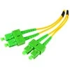 Qoltec SC/APC šviesolaidinis pataisymo laidas - SC/APC | Vienmodis | 9/125 | G652D | Dvipusis | 1,5 m