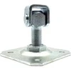 PSG 61.019.01 vyris su plokštele 100x100x4mm - M20 sriegis (reguliuojamas, cinkuota kilpa)