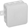 Tuščia ant paviršiaus montuojama dėžutė su 12 įvadų VIPLAST V5 click Baltas IP54 75x75x41mm 035-01