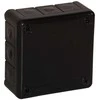 Tuščia ant paviršiaus montuojama dėžutė su 12 įvadų VIPLAST VP-41 Juodas IP55 98x98x42mm 041-05