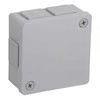 Tuščia ant paviršiaus montuojama dėžutė su 6 įvadais VIPLAST VP-22 Pilkas IP55 86x86x40mm 022-03