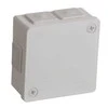 Tuščia ant paviršiaus montuojama dėžutė su 6 įvadais VIPLAST VP-22 Baltas IP55 86x86x40mm 022-01