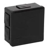 Tuščia ant paviršiaus montuojama dėžutė su 6 įvadais VIPLAST VP-02 click Juodas IP55 86x86x40mm 002-05