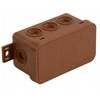 Tuščia ant paviršiaus montuojama dėžutė su 8 įvadais VIPLAST V8 click RUDA IP54 80x45x41mm 038-02