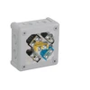 Ant paviršiaus montuojama dėžutė su gnybtais, 12 įvadų VIPLAST VP-41 GRAY IP55 98x98x42mm 041-53