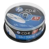 Hewlett Packard (HP) HP CD-R, CRE00015-3, 69311, 25 pak., 700 MB, 52x, 80 min., 12 cm, nespausdinama, torto dėžutė, duomenų archyvavimui