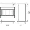 RNO 6 IP30 skirstomasis skydas 140x117x67mm, baltas | 5.6 Elektro-Plast Opatówek