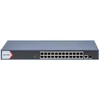 Šakotuvas 26 prievadų, 24 PoE prievadų komutatorius Hikvision DS-3E1526P-EI/M (valdomas, 1xSFP, 1xRJ45, 52Gbps, 230W)