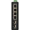 Šakotuvas ISFG64 PULSAR pramoninis komutatorius (4xPoE, 2xSFP)