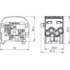 Simet 81505003 Al/Cu paskirstymo blokas SCB 25-2 (80120) SIMBLOCK vienpolis 2x25mm2 mėlynas 81505003
