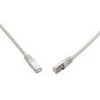 Solarix PATCHCORD GETFORT TWISTED PAIR CAT.6 SFTP 1m pilka