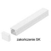 Plastrol STASIŃSKI SP. Z O.O. Elektros instaliacijos juostelių priedai, baigimas Baltas SK 40x40 (1 vnt.)