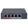 Šakotuvas SWITCH POE DS-3E1105P-EI/M-V2 4 PRIEVADŲ Hikvision