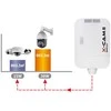 Šakotuvas SWITCH POE CAMSAT X-CAM II jungiklis PoE+ 4F TX13 (12V, TX1310, RX1550)