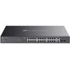 Šakotuvas TP-Link Omada ES228GMP tinklo komutatorius, valdomas L2 gigabito Ethernet (10/100/1000), maitinimas per Ethernet (PoE), Juodas