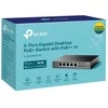 TP-LINK | 5 prievadų gigabito stalinis komutatorius su 4 prievadų PoE | TL-SG1005P-PD | Nevaldomas | Tvirtinamas prie darbalaukio / sienos