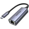 Ryšio Adapteris - Unitek USB-C Į RJ45, 1 Gbps, PD 100 W