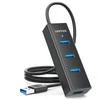 USB Adapteris - UNITEK Y-3089V01 4-Port USB 3.2 Gen 1 Juodas