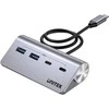 UNITEK ALIUMINIO USB-C ŠAKOTUVAS 2X USB-A 2X USB-C 5GBPS