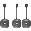 AV signalo perdavimo sistema Unitek Unitek belaidis HDMI siųstuvas 1080p, 1 siųstuvas + 2 imtuvai, juodas