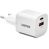 Unitek 1x USB-A 1x USB-C QC 33W balta