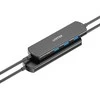 „Unitek KVM Hub“ 10 Gbps – perjungimas tarp 2 pagrindinių kompiuterių, 3 × USB-A