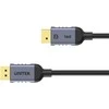 DisplayPort Kabelis - UNITEK C1626GY 1.5M HBR3 360Hz Juodas/Pilkas