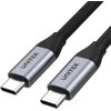 USB Unitek USB-C – USB-C laidas 2 m sidabrinis (C14091ABK)