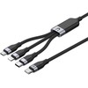 Unitek USB 3 viename įkrovimo laidas juodas