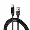 VOLTAGE USB-A / USB-C laidas Įtampa Galia Ekranas 66W 100cm Juodas