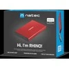 NATEC NKZ-1279 išorinis korpusas RHINO GO skirtas 2,5" SATA USB 3.0 Raudona