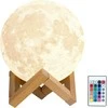 Goapa Mėnulio 3D Nakties Lempa Moon