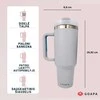 Goapa Metalinė daugiafunkcinė termo gertuvė su rankena ir šiaudeliu MĖLYNA