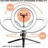 Goapa Žiedinė LED lempa Led Ring light su trikoju stovu, telefono laikikliu ir „Bluetooth“ valdymo pulteliu
