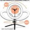 Goapa Žiedinė LED lempa Led Ring light su trikoju stovu, telefono laikikliu ir „Bluetooth“ valdymo pulteliu