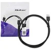 USB kabelis Qoltec USB-A - USB-A 1 m Juodas (50487)