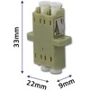 QOLTEC 54133 Optic adapter LC/UPC duplex MultiMode