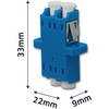 Qoltec Optinio pluošto adapteris LC/UPC Duplex Singlemode